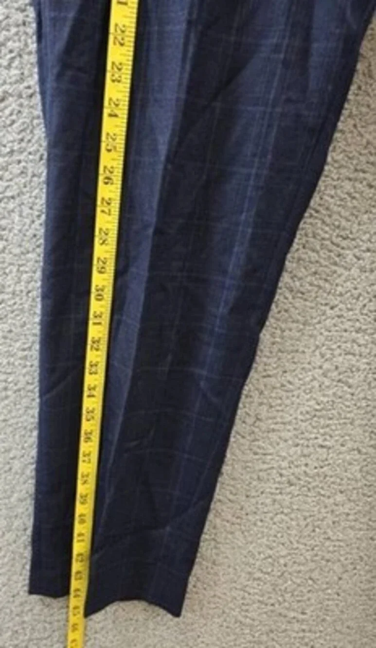 Michael Kors Wool Blend Fall Stretch Suit Separate Pants Men's 44x32 Midnight